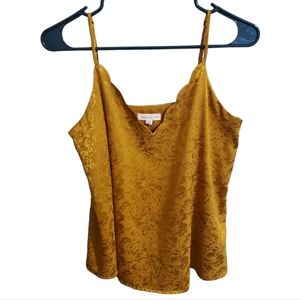 🛍Socialite Gold Satin Tank Top🛍